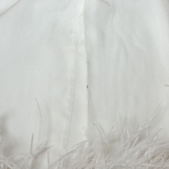 Sleeper Party Pajama Set With Real Feathers Feathers In White Size Large $390 - Picture 9 of 16